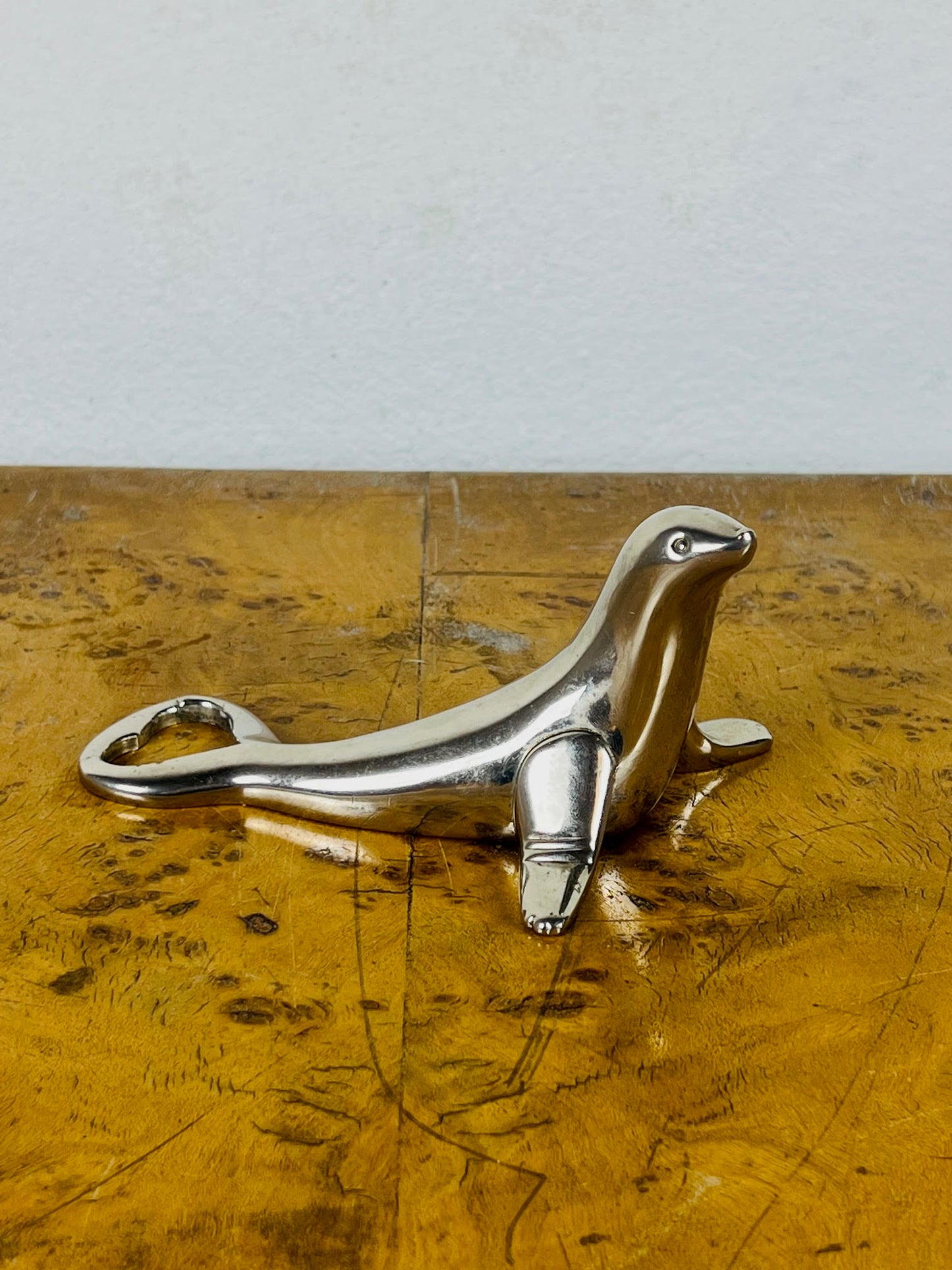Silver-plated Seal Bottle Opener